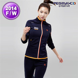 韩国正品代购2014新款佩极酷 女NTT-4132+NTP-4132 羽毛球服 套装