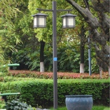 仿古中式庭院灯3米3.5米户外灯公园别墅灯景观灯道路灯双头灯笼灯