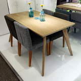 北欧餐桌椅组合 简约 创意实木餐桌长方形个性宜家小户型书桌餐椅
