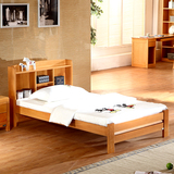 华木居家具 全实木床 纯榉木儿童床 环保无漆 婴儿床现代简约3001