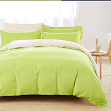 薇尔菲娜四件套纯色双拼素色简约学生宿舍床单被套三件套床上用品