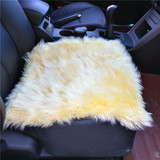 冬季新款汽车坐垫100%纯羊毛坐垫皮毛一体无靠背座垫长毛单垫方垫