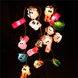 兰纳工艺 泰国手工纸彩灯 卡通动物儿童房儿童节装饰彩灯串彩灯带