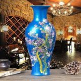 包邮景德镇陶瓷花瓶粉彩瓷器花瓶摆件客厅插花瓷瓶家居装饰品摆件