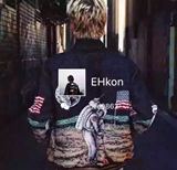 EHkon-独家定制 更新版本slp 宇航员刺绣棒球外套 夹克