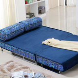 布艺多功能沙发床1.2米实木折叠1.5米1.8休闲单双人三人现代时尚