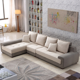 布艺沙发 沙发 大小户型现代简约客厅家具可拆洗转角布沙发家具