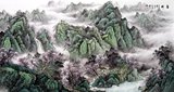中国画山水名家作品字画纯手绘国画客厅风水画六尺水墨山水画真迹