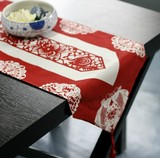 年年有余中式桌旗全棉中国风餐桌茶几桌布布艺古典家居软饰帛彩堂