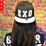 韩版个性卡通张艺兴同款帽子EXO明星棒球帽青少年嘻哈帽街舞帽潮