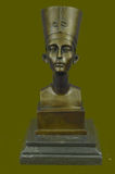 美国代购 埃及风格居家摆件真正青铜收藏雕像奈费尔提蒂半身像