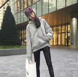 Mocobling-2016年新款春季韩国正品官网代购女装连帽韩版纯色T恤