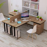 包邮组合屏风L型办公桌时尚简约家用墙角弧形台式电脑桌书桌定做