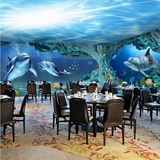 3D立体海底世界大型壁画海洋儿童房电视背景墙壁纸沙发客厅墙纸