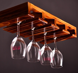 ea高脚杯架红酒架欧式创意吧台摆件杯架定做实木葡萄酒架灯笼