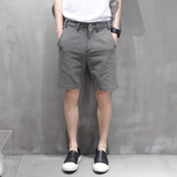 16夏季新品 黑灰两色高品质西装短裤修身韩版英伦马裤男士中裤潮