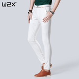 W2X免烫弹力修身型男士小脚休闲裤 夏季款潮牌男裤青年韩版长裤子