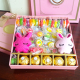 送女朋友小朋友生日创意浪漫礼物包邮巧克力水果棒棒糖果礼盒装