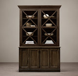 法式复古家具 美国橡木全实木雕花柜子 欧式宜家餐边柜 储物柜