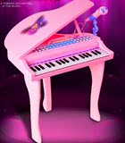 儿童电子琴带麦克风钢琴圣诞节礼物 宝宝电子琴音乐早教玩具