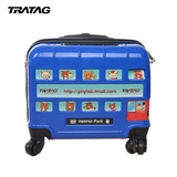 TRATAG儿童万向轮行李箱学生拉杆箱 卡通登机箱子16寸旅行箱可坐