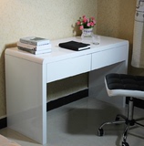 时尚简约现代卧室台式白色烤漆电脑桌宜家办公笔记本写字台桌特价