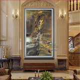 油画 现代简约客厅餐厅卧室床头有框装饰挂画纯手绘赵无极抽象画
