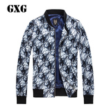 GXG男装 春季新品 男士自由女神黑色夹克#53221354