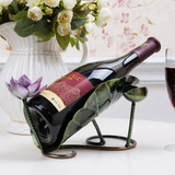 创意酒架 欧式时尚红酒架葡萄酒架子个性酒瓶架 铁艺摆件限区包邮