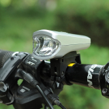 自行车警示灯骑行装备USB可充电山地车死飞前灯个性单车配件