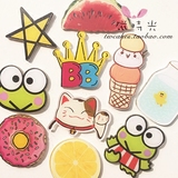 【10个包邮】水果动漫可爱动物创意卡通韩国冰箱贴磁铁磁贴贴饰