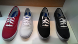 台湾直邮专柜代购keds 经典款 小白鞋，蓝，黑，系带平底帆布鞋