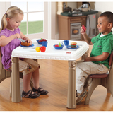 美国STEP2进口幼儿童游戏桌学习桌多功能积木玩具幼儿园桌椅组合