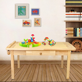 法米尼儿童学习桌实木组装写字桌幼儿园宝宝书桌绘画桌支腿小桌子