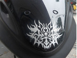 雅马哈踏板摩托车贴纸反光贴画个性改装图腾贴花川崎电动车贴装饰
