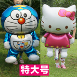 特大号卡通铝膜气球KT猫机器猫多啦A梦Hello Kitty凯蒂猫铝箔气球