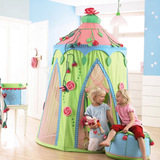 玫瑰仙子儿童帐篷公主游戏屋超大房子宝宝室内城堡玩具池HABA同款