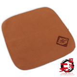 高级绵制茶巾超强力吸水棕色方形台湾茶布素色小茶巾茶道配件方巾