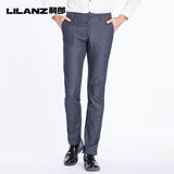 Lilanz/利郎夏季薄款牛仔裤 商务休闲长裤修身小脚裤4XNZ00601