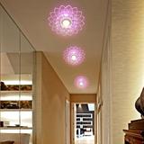 灯简约阳台灯具走廊灯具 水晶玻璃玄关吸顶创意大号LED过道灯现代