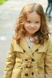 韩国2015秋冬季新款纯色女童男童中大童韩版中长款双排扣风衣外套