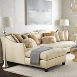 栀初高端定制家具现代客厅简约沙发美式布艺休闲l型转角沙发JM339
