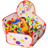 洋球池儿童帐篷游戏屋可折叠投篮球池宝宝室内玩具球海洋球球池海
