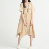 天猫商城品牌蘑菇街唯品会ulzzang三福夏夏季单件韩版常规连衣裙