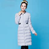 女装夏季蘑菇街冬装新款韩版修身棒球领羽绒棉衣女式外套