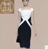 正品代购恶搞巴宝莉女装2016夏季新款欧美修身显瘦气质针织连衣裙