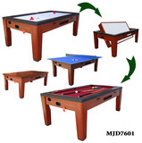 WM7601多功能台球桌 家用成人桌上冰球机 乒乓球台会议桌餐桌6合1