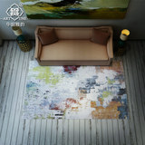 华庭雅韵土耳其进口机织长方形家用简约抽象现代客厅茶几沙发地毯