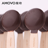 amovo魔吻手工diy纯黑巧克力创意棒棒糖纯可可脂零食喜糖