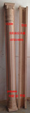东阳木雕 欧式垭口罗马柱半圆门套CXB06欧式罗马柱实木定做